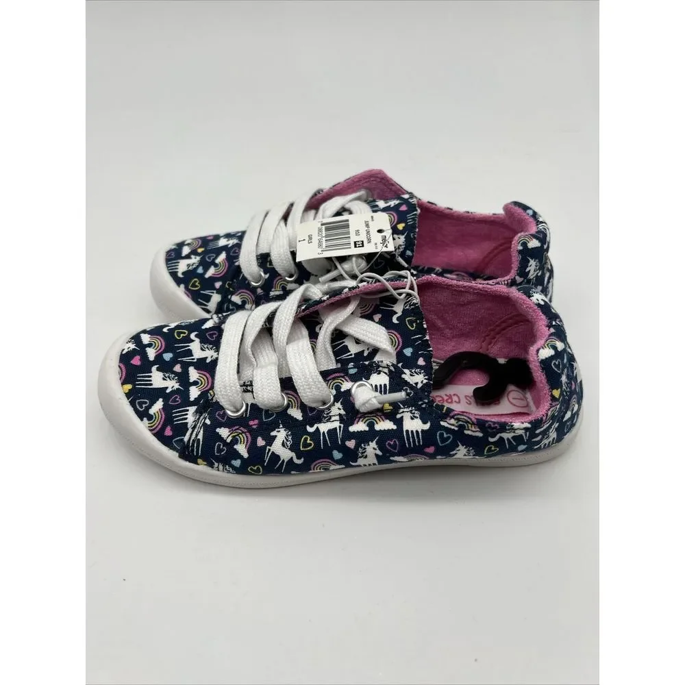 Falls Creek Shoes Jump‎ Unicorn Pink/blue/white Rainbow Size Girls 1 New